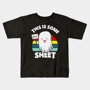 This is Some Boo Sheet Funny Halloween Ghost Kids T-Shirt